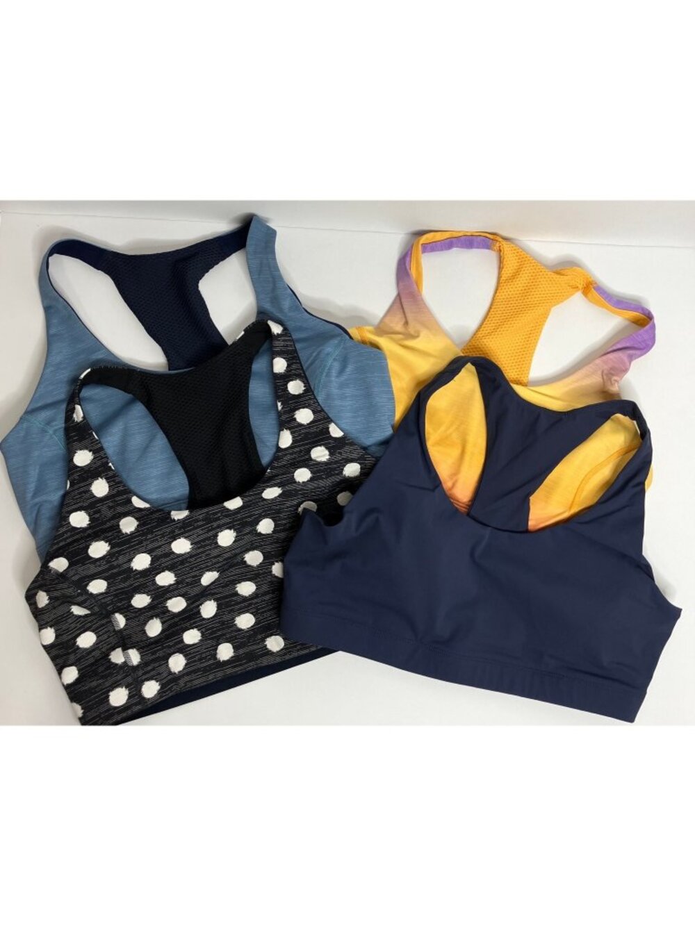 Outdoor Voices Sports Bra Lot Women's Size L Racerback Padded Activewear 4 Bras